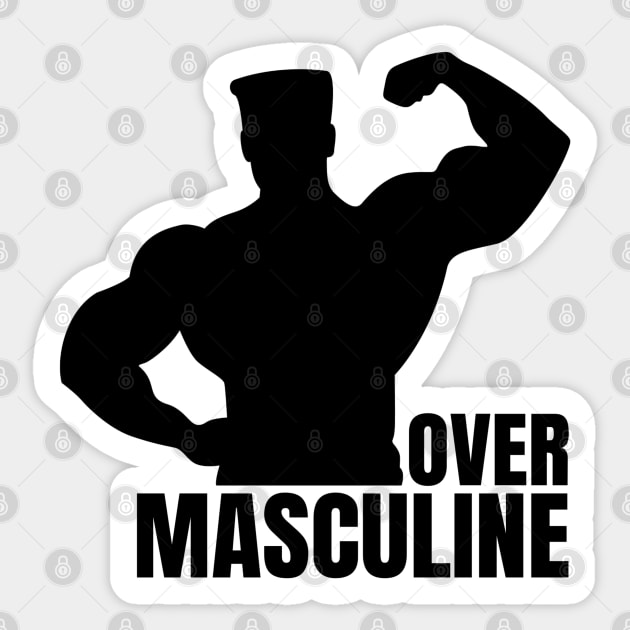 Over Masculine Sticker by Craft With Me